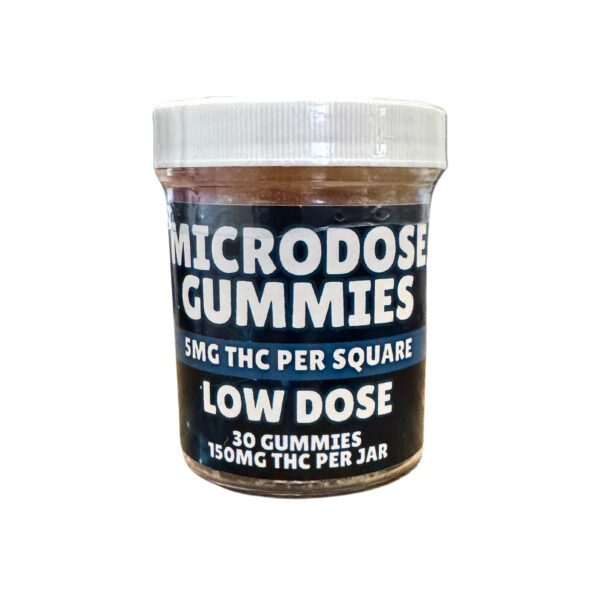 Assorted THC microdose gummies 100mg in various colors for pain relief edibles by Creators Choice