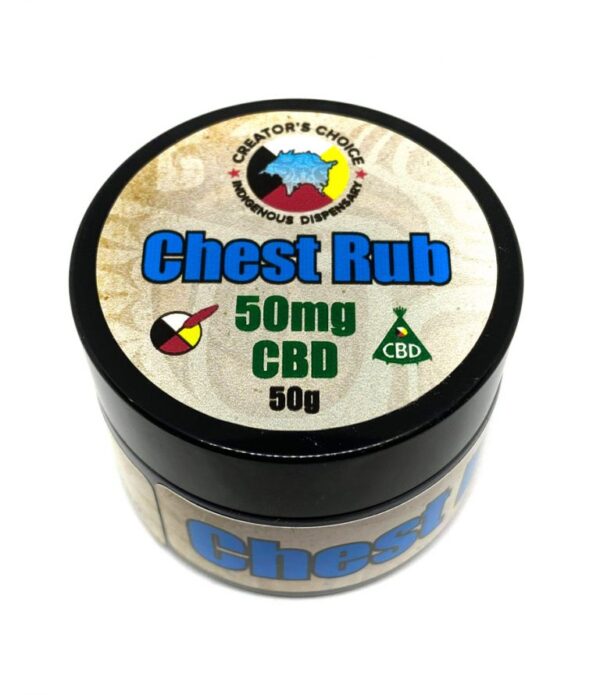 CBD Chest Rub therapeutic balm jar from Company 35 with 224mg CBD for soothing respiratory relief