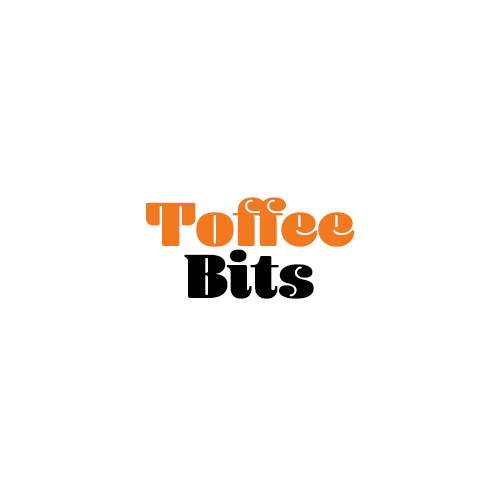 Toffee bits chocolate bar infused with 150mg THC bite-sized candy pieces with caramel toffee chunks on dark chocolate