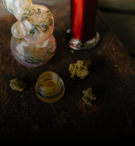 Diamond Concentrates premium cannabis wax extract close-up showing golden amber crystalline concentrate texture