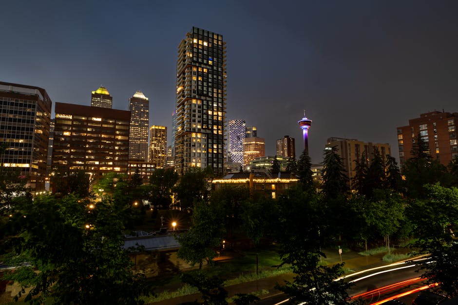 Calgary Weed cannabis product displayed against a backdrop inspired by Calgarys iconic urban skyline